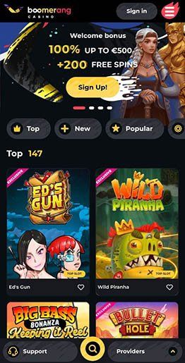 Boomerang Casino: Izkušnjo Igrajte Na Najboljših Spletnih Slotih in Igrah
