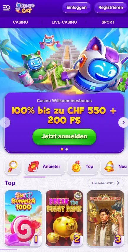 Willkommen beim Robocat Casino - 10 Euro Bonus ohne Einzahlung Explore robocat casino no deposit bonus